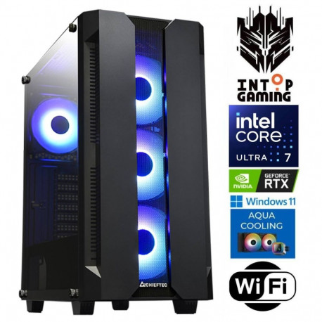 INTOP AQUA Ultra 7 265KF 32GB DDR5 500SSD M.2 NVME+2TB RTX5050 8GB WiFi WIN11