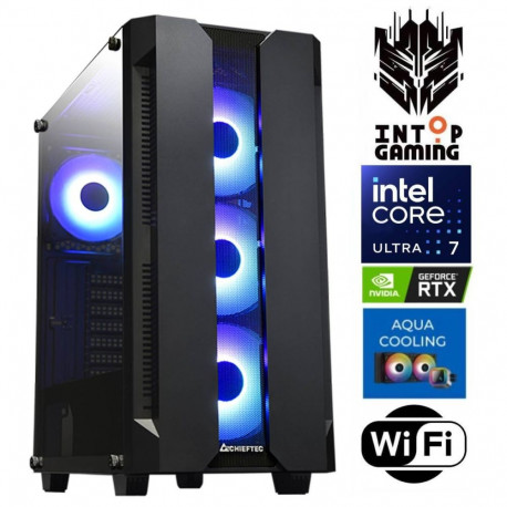 INTOP AQUA Ultra 7 265KF 64GB DDR5 500SSD M.2 NVME+2TB RTX5050 8GB WiFi no-OS