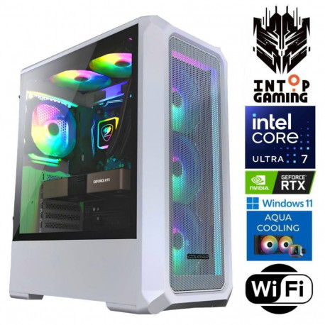 INTOP AQUA Ultra 7 265KF 32GB DDR5 2TB SSD M.2 NVME RTX5060 8GB WiFi WIN11Pro