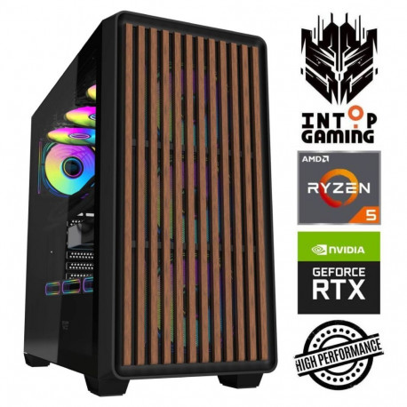 INTOP Ryzen 5 3600 32GB 250SSD M.2 NVME RTX5070 12GB no-OS