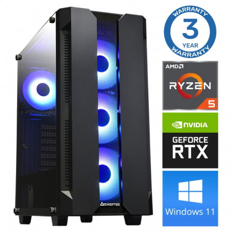 INTOP Ryzen 5 3600 32GB 500SSD M.2 NVME RTX3050 8GB WIN11Pro