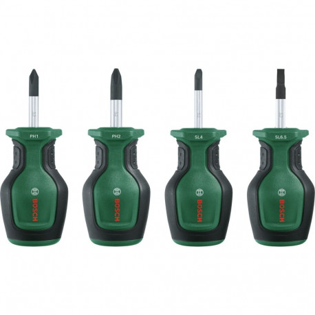 Bosch DIY Stubby Screwdriver Set 4-Piece