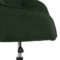 Töötool BROOKE 59x58,5xH88,5cm, metsaroheline samet, 100% polüester, jalg: must metall