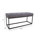 Bench BRIGITE grey