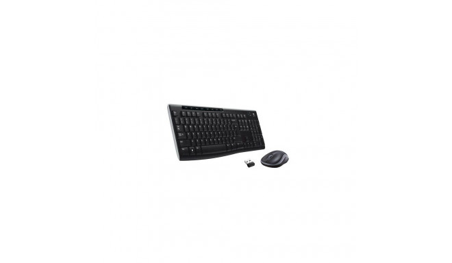 Wireless set keyboard QWERTY + mouse Logitech MK270 black