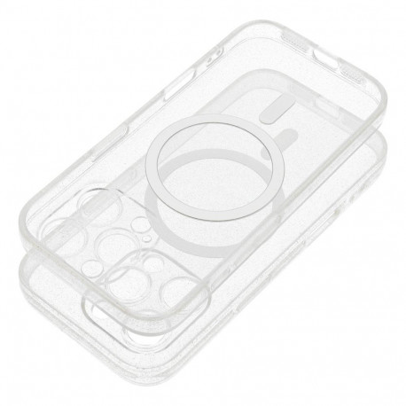 Case for Samsung S26 Clear Mag Cover - Glitter (STR / CAMERA PROTECTION) compatible with MagSafe tra