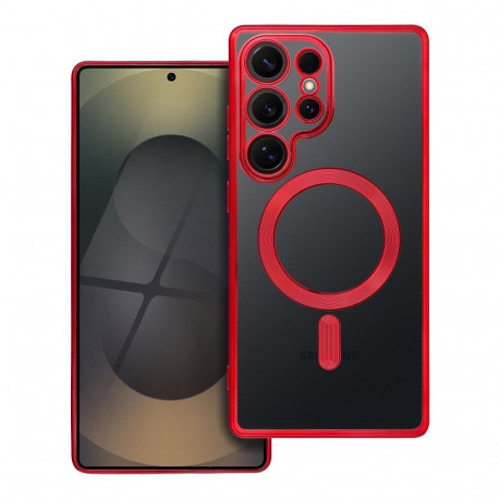 Case for Samsung S26 ULTRA Electro Mag Cover compatible with MagSafe red