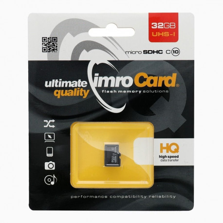 IMRO memory card microSD 32GB 100MB/s class10 UHS I
