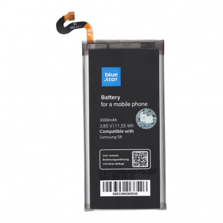 Battery for Samsung S8 3000 mAh Blue Star Premium
