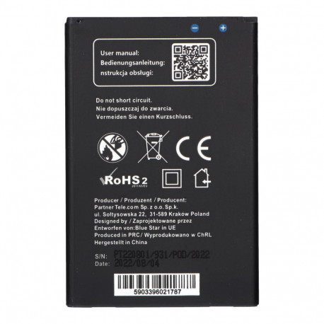Battery for LG K10 (2017) 2800 mAh Blue Star Premium