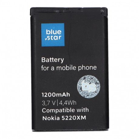 Battery for Nokia 5220 XM / 5630 XM / 6303 / 6730 / 3720 / C3 / C5-00 /C6-01 1200 mAh Blue Star Prem