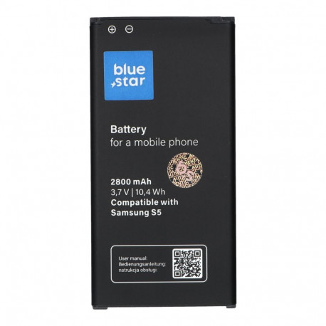Battery for Samsung S5 2800 mAh Blue Star Premium