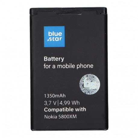 Battery for Nokia 5800 XM / C3-00 / N900 / X6 / 5230 / Lumia 520 / 525 1350 mAh Blue Star Premium