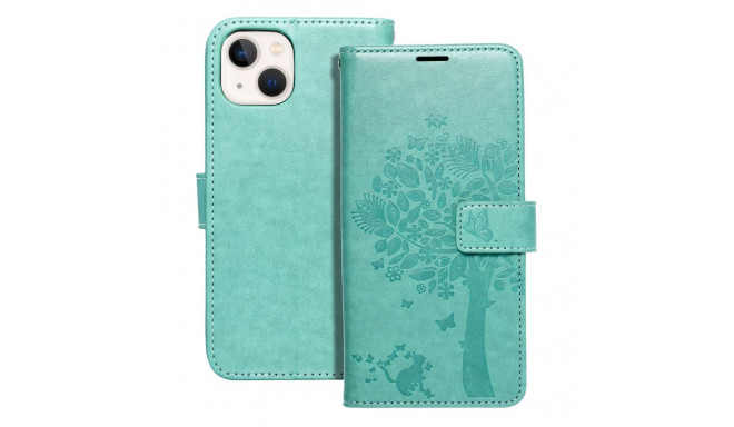 Flip case for iPhone 13 Mezzo Book tree green