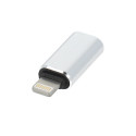 Adapter Type C (female) to Lightning (male) silver
