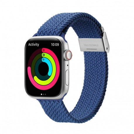 DUX DUCIS strap MIXTURE PRO stretchable braided for Apple Watch 42 / 44 / 45 / 49 mm blue