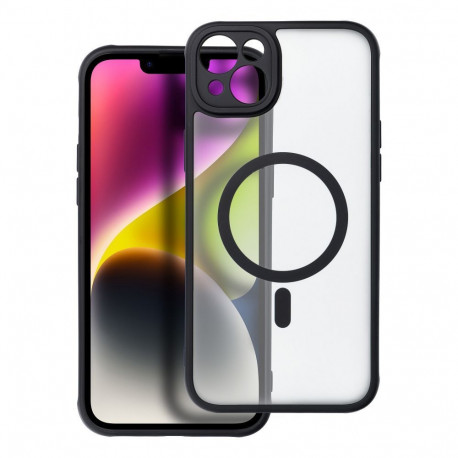 Case for iPhone 14 PLUS Full Matte Mag Cover compatible with MagSafe black