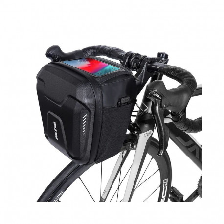 WILDMAN traveling bag for bike handlebars with zipper WILDMAN GS9 3L vlack
