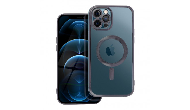 Case for iPhone 12 PRO MAX Electro Mag Cover compatible with MagSafe black