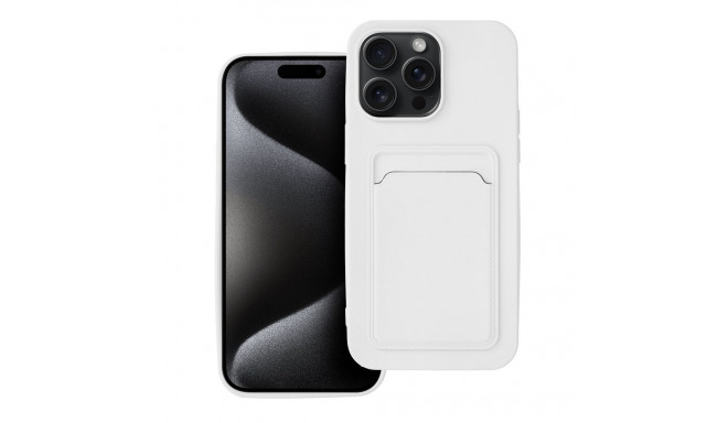 Case for iPhone 15 PRO MAX Card Case white