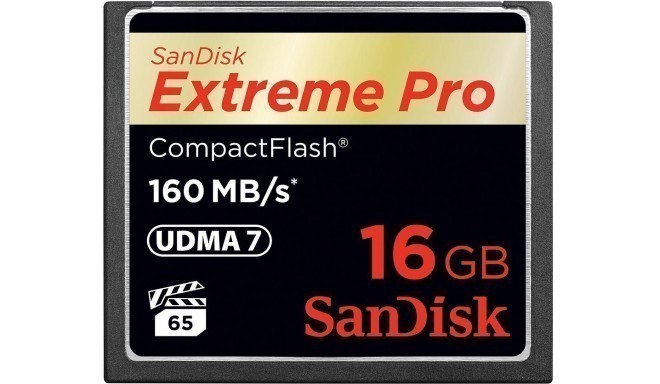 Sandisk atmiņas karte CF 16GB ExtremePro 160MB/s