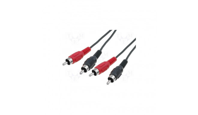 BQC-2RP2RP-0150 Cable;RCA plug x2,both sides;1.5m;black