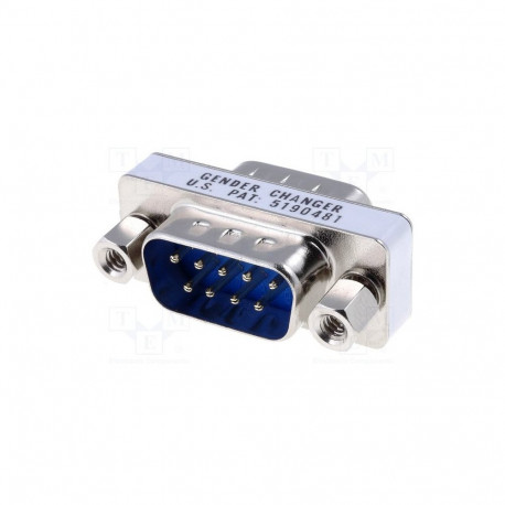 GCM-9M9M Adapter;D-Sub 9pin plug,both sides;V:connection 1:1