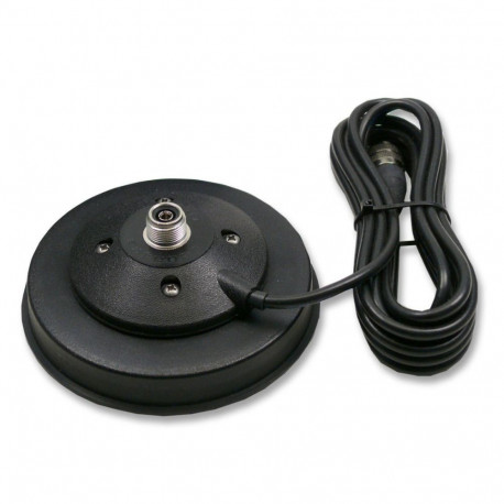Sirio PM-125 PL magnetic mount  Ø 125mm, 3,6m RG58 cable, UHF plug