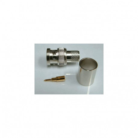 BNC male plug crimp-solder RG213/214/RT50/CFD400