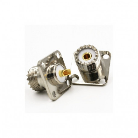 UHF female panel mount SO239 (4 holes)