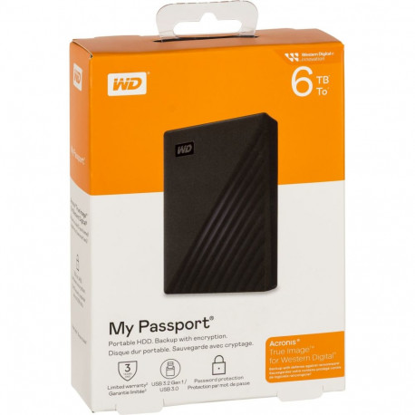 WD HDex 2.5" USB3 6TB My Passport Black