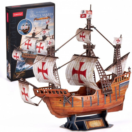 The CubicFun 3D Puzzle of the Santa Maria is a popular model kit that allows you to