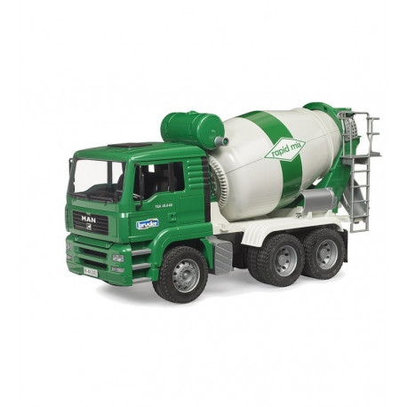 MAN TGA white and green concrete mixer