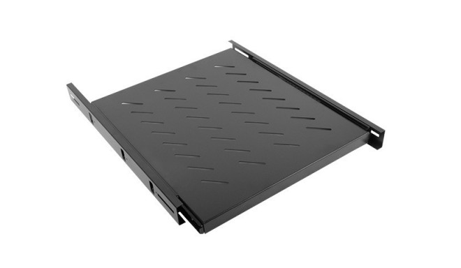 1U 19" Fixed Rack Shelf, 465x500mm, Black