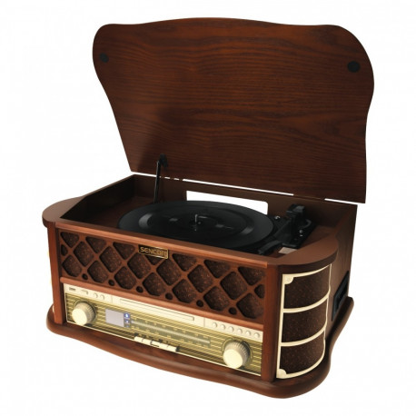 The Denver STT-016 is a classic retro-style turntable that blends vintage aesthetic