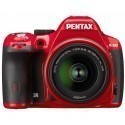 Pentax K-50 + 18-55mm WR + 50-200mm WR Kit, punane