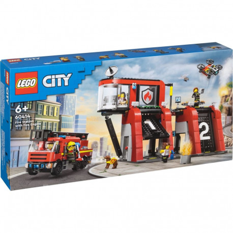 LEGO City Fire 60414 - Paloasema ja paloauto
