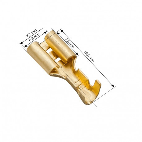 43-110# isoleerimata lame emane konektor 6,3 100 tk