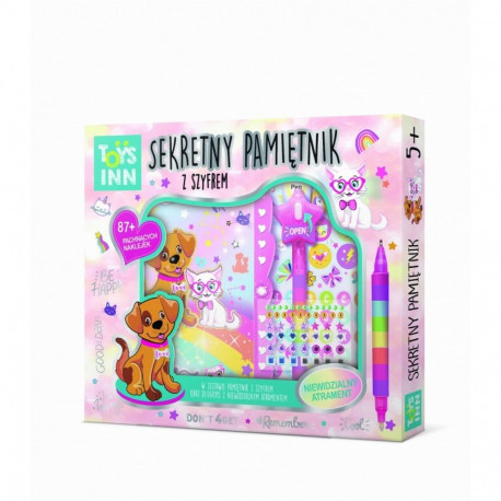 Pamiętnik secret message zwierzęta