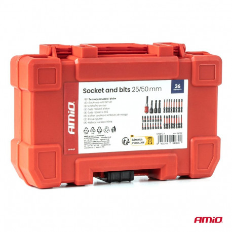 Padrunite ja otsikute komplekt 25/50mm