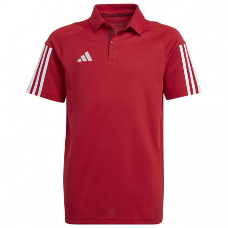 Koszulka dla dzieci adidas Tiro 23 Competition Cotton Polo czerwona HI4715 152cm