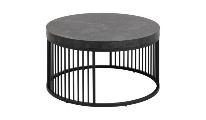 Diivanilaud STRINGTON ümmargune, must