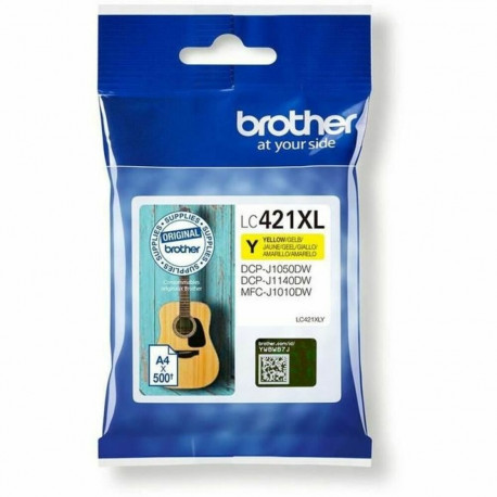 Original Ink Cartridge Brother LC421XLY Yellow (1 Unit)
