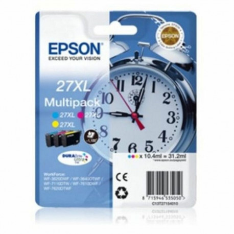 Originaalne Tindikassett Epson T2715 Kollane Fuksiinpunane Tsüaansinine/Fuksiinpunane/Kollane
