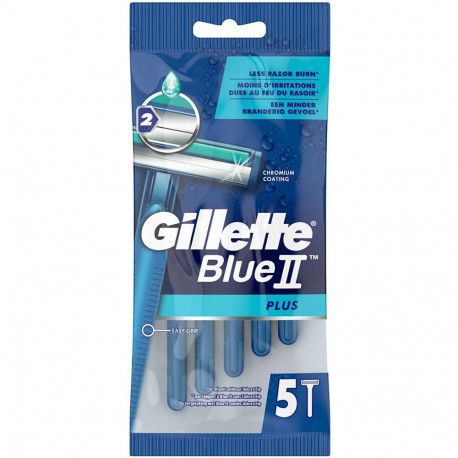 Shaving Razors Gillette Blue Ii Plus 5 Units