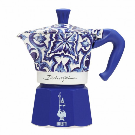 Itaalia Kohvikann Bialetti MOKA D&G BLU MEDIT. 3T Sinine Alumiinium 3 Kubki