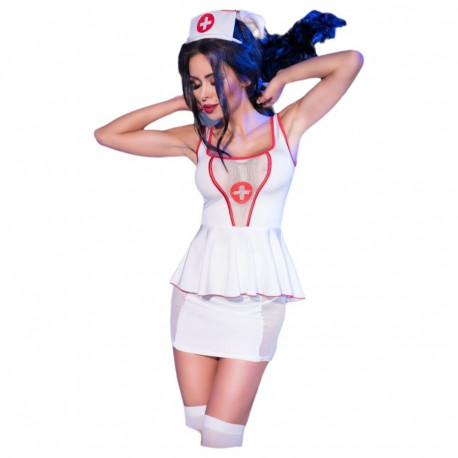 Erotic Costume Chilirose White Sexy Nurse - S/M