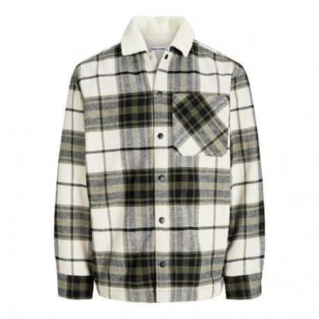 Pikkade varrukatega särk, meeste Jack & Jones Jjzac Teddy Overshirt Ls Oliiv - 2XL
