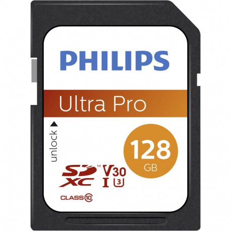"CARD Philips sdxc Card 128GB Class 10 UHS-I U3 V30 A1"