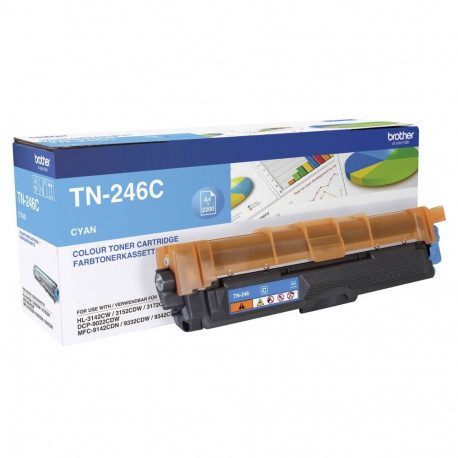 "Brother Toner TN-246C Cyan bis zu 2.200 Seiten nach ISO/IEC 19798"